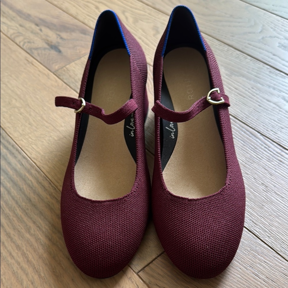Rothy's Burgundy Heels with Classic Elegance
